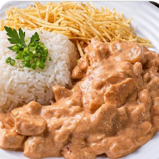 Marmitex Grande Com Strogonoff